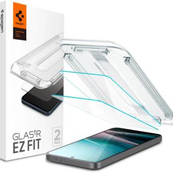 Spigen Glas.tR SLIM EZ Fit Samsung Galaxy A37 / Galaxy A36 tempered kijelzővédő fólia felhelyező kerettel (2db) kép