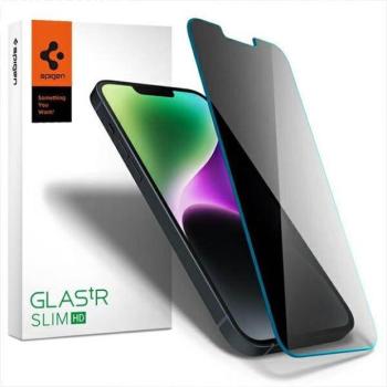 Spigen Glas.TR Slim iPhone 14/13 Pro/13 Privacy Edzett üveg kijelzővédő fólia kép