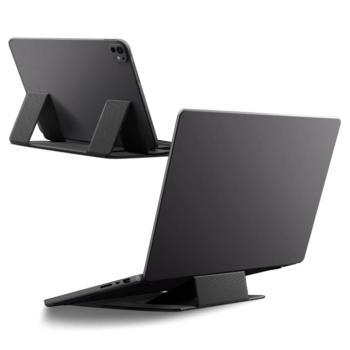 Spigen LD201-S8 összecsukható asztali laptop tartó, max. 16col, kompakt, sötétszürke kép