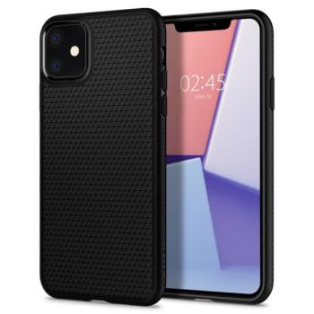 Spigen Liquid Air Apple iPhone 11 tok, Matte Black, fekete kép