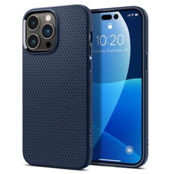 Spigen Liquid Air Apple iPhone 14 Pro tok, Navy Blue, sötétkék kép