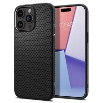 Spigen Liquid Air Apple iPhone 15 Pro Max tok, Matte Black, fekete kép