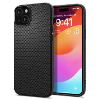 Spigen Liquid Air Apple iPhone 15 tok, Matte Black, fekete kép