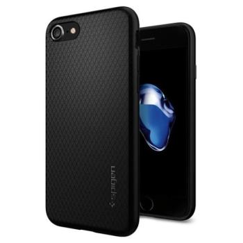 Spigen Liquid Air Apple iPhone SE 2022 / 2020 / 8 / 7 tok, Black, fekete kép