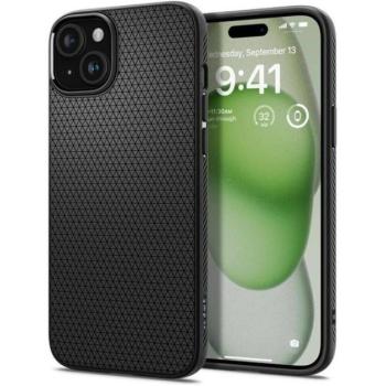 Spigen Liquid Air iPhone 16 Plus tok, Matte Black, fekete ACS08066 kép