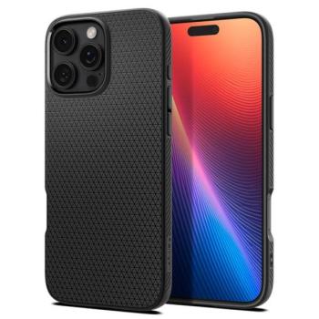 Spigen Liquid Air iPhone 16 Pro Max tok, Matte Black, fekete ACS07988 kép