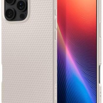 Spigen Liquid Air iPhone 16 Pro tok, Natural Titanium, átlátszó-bézs, bézs ACS08120 kép