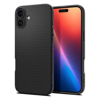 Spigen Liquid Air iPhone 16 tok, Matte Black, fekete ACS08194 kép