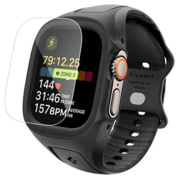Spigen Liquid Air Pro Apple Watch Ultra 3 / 2 / 1 49mm tok / szíj + tempered glass kijelzővédő fólia, matt fekete kép