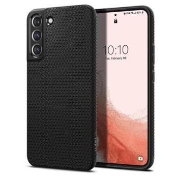 Spigen Liquid Air Samsung Galaxy S22 tok, Matte Black, fekete kép