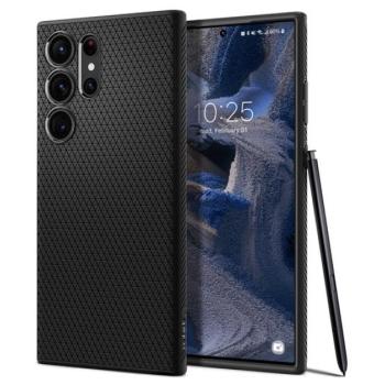 Spigen Liquid Air Samsung Galaxy S23 Ultra tok, Matte Black, fekete kép
