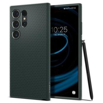 Spigen Liquid Air Samsung Galaxy S24 Ultra tok, zöld kép