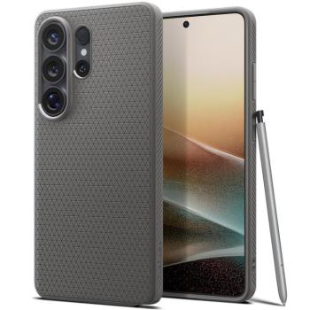 Spigen Liquid Air Samsung Galaxy S26 Ultra tok, Marble Grey, szürke kép