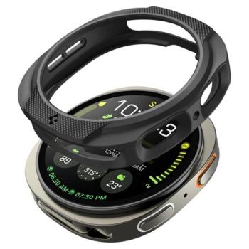 SPIGEN LIQUID AIR szilikon óra keret (ütésállóság) FEKETE Samsung Galaxy Watch 8 eSIM 44mm (SM-L335), Galaxy Watch 8 44mm (SM-L330) kép