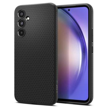 SPIGEN LIQUID AIR szilikon telefonvédő (közepesen ütésálló, légpárnás sarok, rombusz minta) FEKETE Samsung Galaxy A54 5G (SM-A546) kép