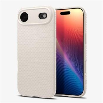 SPIGEN LIQUID AIR szilikon telefonvédő (ütésállóság, légpárnás sarok, rombusz) BÉZS Apple iPhone 17 Air kép