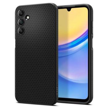 SPIGEN LIQUID AIR szilikon telefonvédő (ütésállóság, légpárnás sarok, rombusz) FEKETE Samsung Galaxy A15 5G (SM-A156), Galaxy A15 (SM-A155) kép