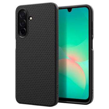 SPIGEN LIQUID AIR szilikon telefonvédő (ütésállóság, légpárnás sarok, rombusz) FEKETE Samsung Galaxy A26 5G (SM-A266) kép