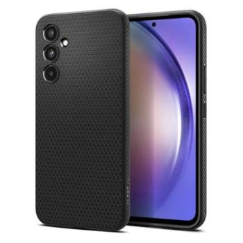 SPIGEN LIQUID AIR szilikon telefonvédő (ütésállóság, légpárnás sarok, rombusz) FEKETE Samsung Galaxy A35 5G (SM-A356) kép