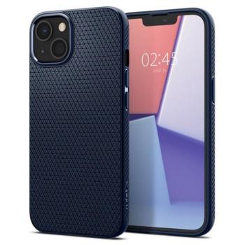 SPIGEN LIQUID AIR szilikon telefonvédő (ütésállóság, légpárnás sarok, rombusz) SÖTÉTKÉK Apple iPhone 13 kép