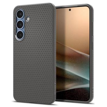 SPIGEN LIQUID AIR szilikon telefonvédő (ütésállóság, légpárnás sarok, rombusz) SÖTÉTSZÜRKE Samsung Galaxy S25 (SM-S931) kép