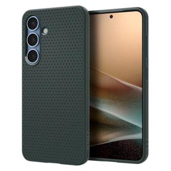SPIGEN LIQUID AIR szilikon telefonvédő (ütésállóság, légpárnás sarok, rombusz) SÖTÉTZÖLD Samsung Galaxy S25 (SM-S931) kép