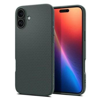 Spigen Liquid Air tok iPhone 16 - sötétzöld kép