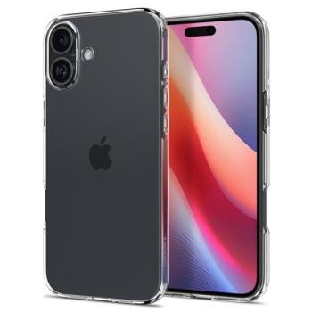 Spigen Liquid Crystal Apple iPhone 16 Plus tok, Crystal Clear, átlátszó ACS08064 kép