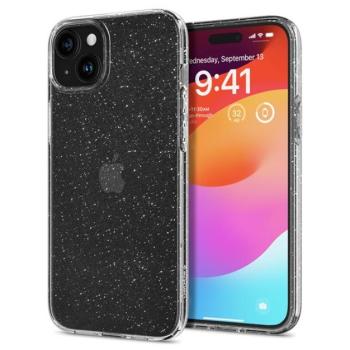Spigen Liquid Crystal Glitter Apple iPhone 15 tok, csillámos, átlátszó kép