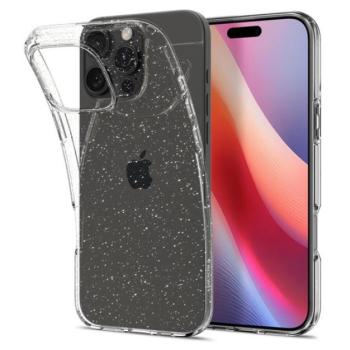 Spigen Liquid Crystal Glitter Apple iPhone 16 Pro Max tok, Crystal Quartz, átlátszó kép