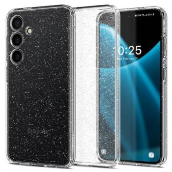 Spigen Liquid Crystal Glitter Samsung Galaxy S24 tok, Crystal Quartz, átlátszó kép