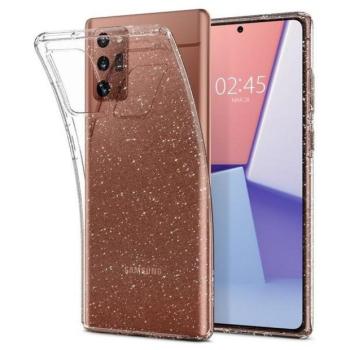 Spigen Liquid Crystal Glitter tok Samsung Galaxy Note 20 LTE - átlátszó kép