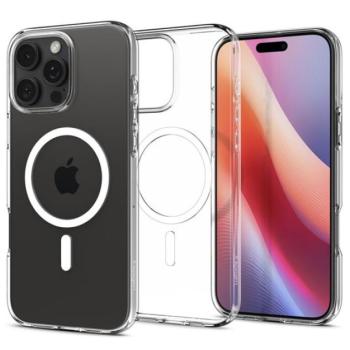 Spigen Liquid Crystal MagFit Apple iPhone 16 Pro tok, MagSafe, Crystal Clear, átlátszó kép