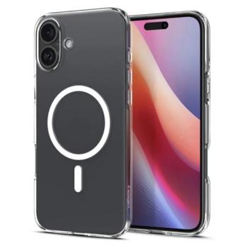 SPIGEN LIQUID CRYSTAL MAGSAFE szilikon telefonvédő (ütésállóság, légpárnás sarok, MagSafe) ÁTLÁTSZÓ Apple iPhone 16 kép