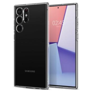 Spigen Liquid Crystal Samsung Galaxy S22 Ultra tok,Crystal Clear, átlátszó kép