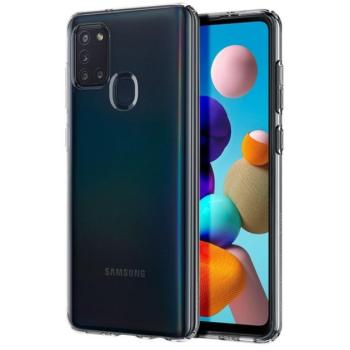 SPIGEN LIQUID CRYSTAL szilikon telefonvédő (közepesen ütésálló, légpárnás sarok) ÁTLÁTSZÓ Samsung Galaxy A21s (SM-A217F) kép