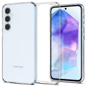 SPIGEN LIQUID CRYSTAL szilikon telefonvédő (ütésállóság, légpárnás sarok) ÁTLÁTSZÓ Galaxy A55 5G kép