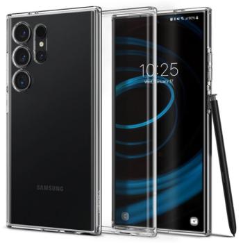 SPIGEN LIQUID CRYSTAL szilikon telefonvédő (ütésállóság, légpárnás sarok) ÁTLÁTSZÓ Samsung Galaxy S24 Ultra (SM-S928) kép