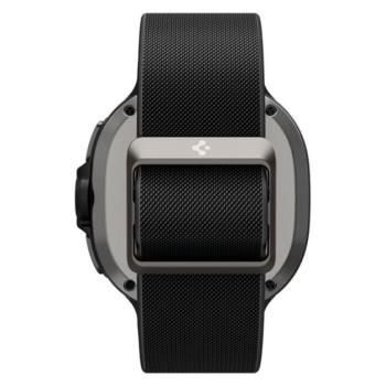 SPIGEN LITE FIT pótszíj (egyedi méret, textil) FEKETE Samsung Galaxy Watch 8 eSIM 44mm (SM-L335), Galaxy Watch 8 eSIM 40mm (SM-L325), Galaxy Watch 8 Classic 46mm (SM-L500) kép