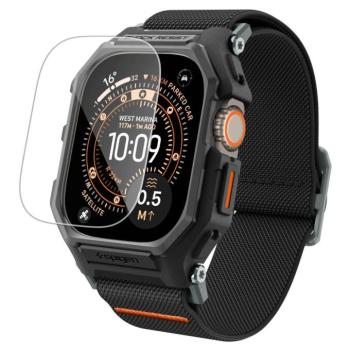 Spigen Lite Fit Pro Apple Watch Ultra 3 / 2 / 1 49mm tok / szíj + tempered glass kijelzővédő fólia, matt fekete kép