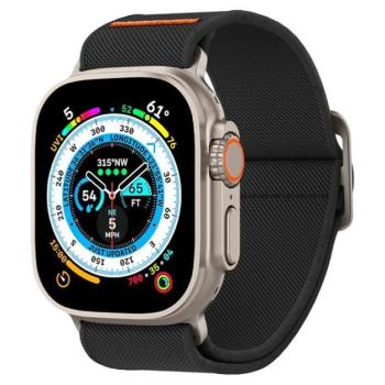 Spigen Lite Fit Ultra Apple Watch Ultra 3 / 2 / 1 49mm / 10 / 9 / 8 / 7 45mm / SE / 6 / 5 / 4 44mm / 3 / 2 / 1 42mm szövet szíj, fekete kép