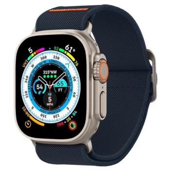 Spigen Lite Fit Ultra Apple Watch Ultra 3 / 2 / 1 49mm / 10 / 9 / 8 / 7 45mm / SE / 6 / 5 / 4 44mm / 3 / 2 / 1 42mm szövet szíj, tengerészkék kép