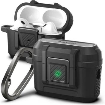 Spigen Lock Fit Airpods Pro (2nd Gen) fülhallgató tok, matt fekete kép