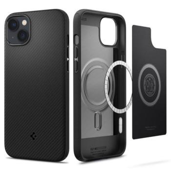 Spigen Mag Armor Apple iPhone 14 Plus Matte Black MagSafe tok, fekete kép