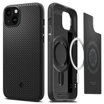 Spigen Mag Armor iPhone 15 MagSafe matt fekete tok kép