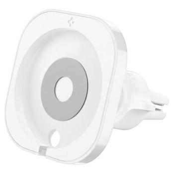 Spigen MagFit mágneses autós tartó MagSafe töltő kompatibilis, szellőzőrácsba, fehér kép