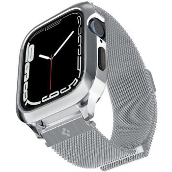 Spigen Metal Fit Pro Apple Watch 4-6, SE, SE (2022), SE (2025) (40 mm) / Watch 7-9 (41 mm) fém szíj / tok, ezüst kép