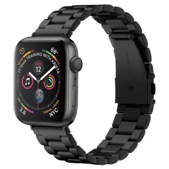 Spigen Modern Fit Apple Watch 45/44/42mm fém szíj, fekete kép