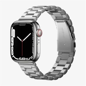 SPIGEN MODERN FIT pótszíj (egyedi méret, fém, állítható) EZÜST Apple Watch Series 1 42mm, Apple Watch Series 2 42mm, Apple Watch Series 3 42mm, Apple Watch Series 4 44mm kép