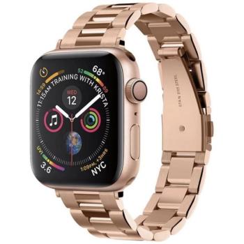 SPIGEN MODERN FIT pótszíj (egyedi méret, kicsi, fém) ROZÉARANY Apple Watch Series SE 40mm, Watch Series SE 2 40mm, Watch Series 9 41mm kép